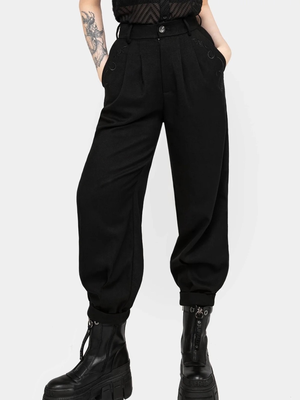 Disturbia Dianne Embroidered Balloon Trousers
